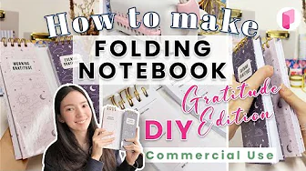 DIY Folding Gratitude Notebook  - Tutorial