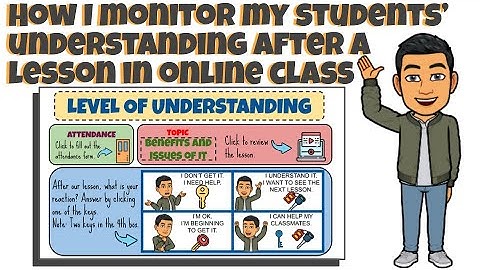 How to Monitor Students Understanding After a Lesson in Online Class