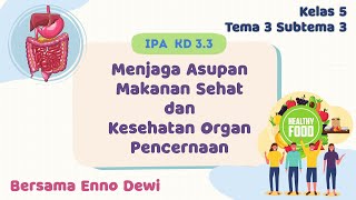 KELAS 5 | TEMA 3 SUBTEMA 3| IPA KD 3.3 MENJAGA ASUPAN MAKANAN SEHAT DAN KESEHATAN ORGAN PENCERNAAN