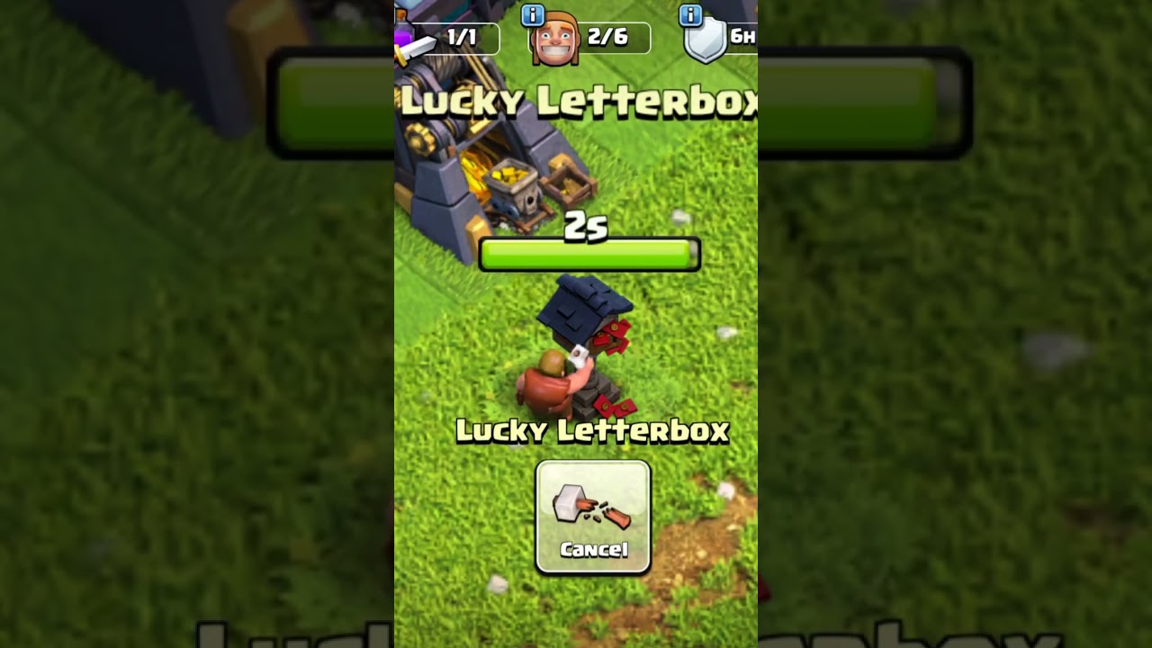 What inside lucky letterbox in clash of clans / coc lucky letterbox
