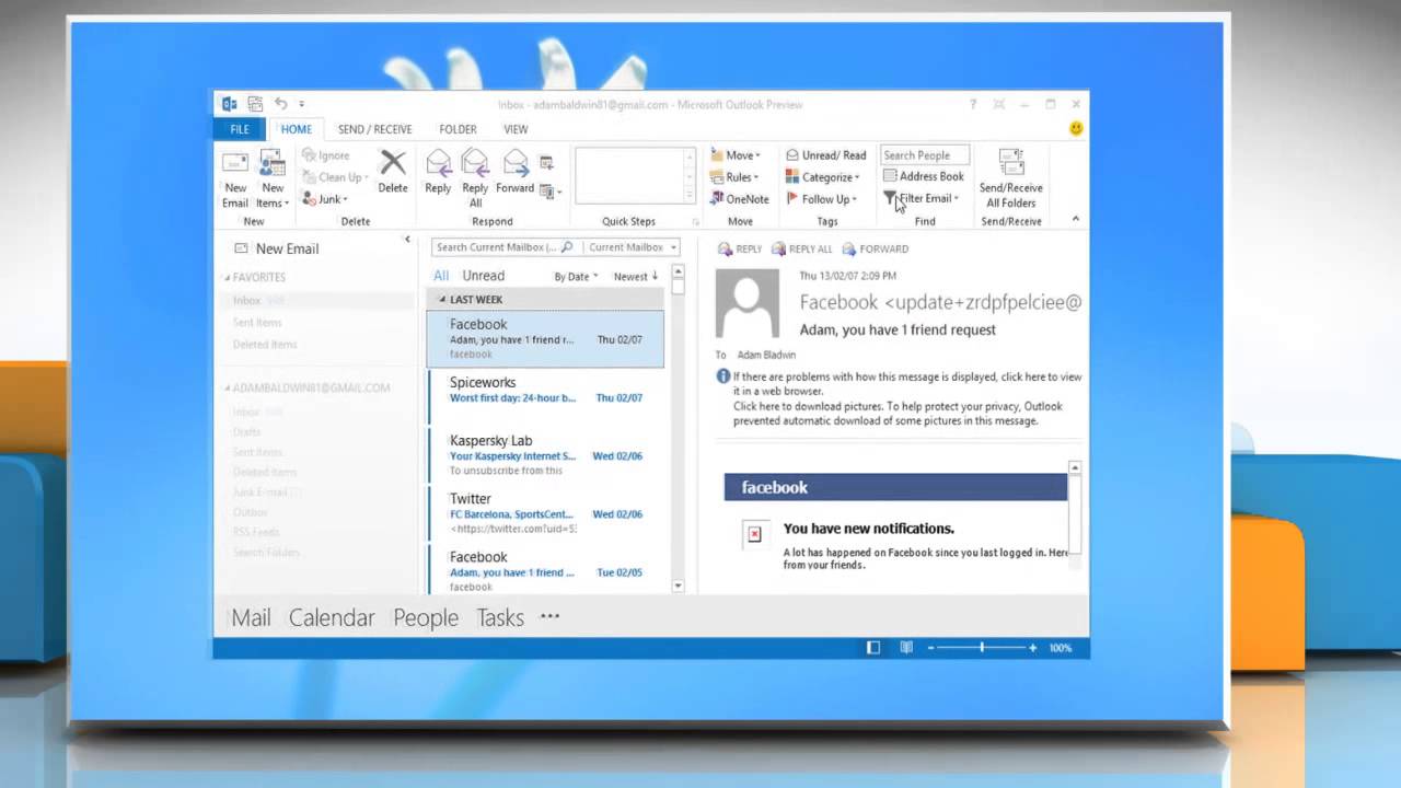 How To Add Image To A Contact In Microsoft Outlook 2013 On A Windows 8 based PC YouTube