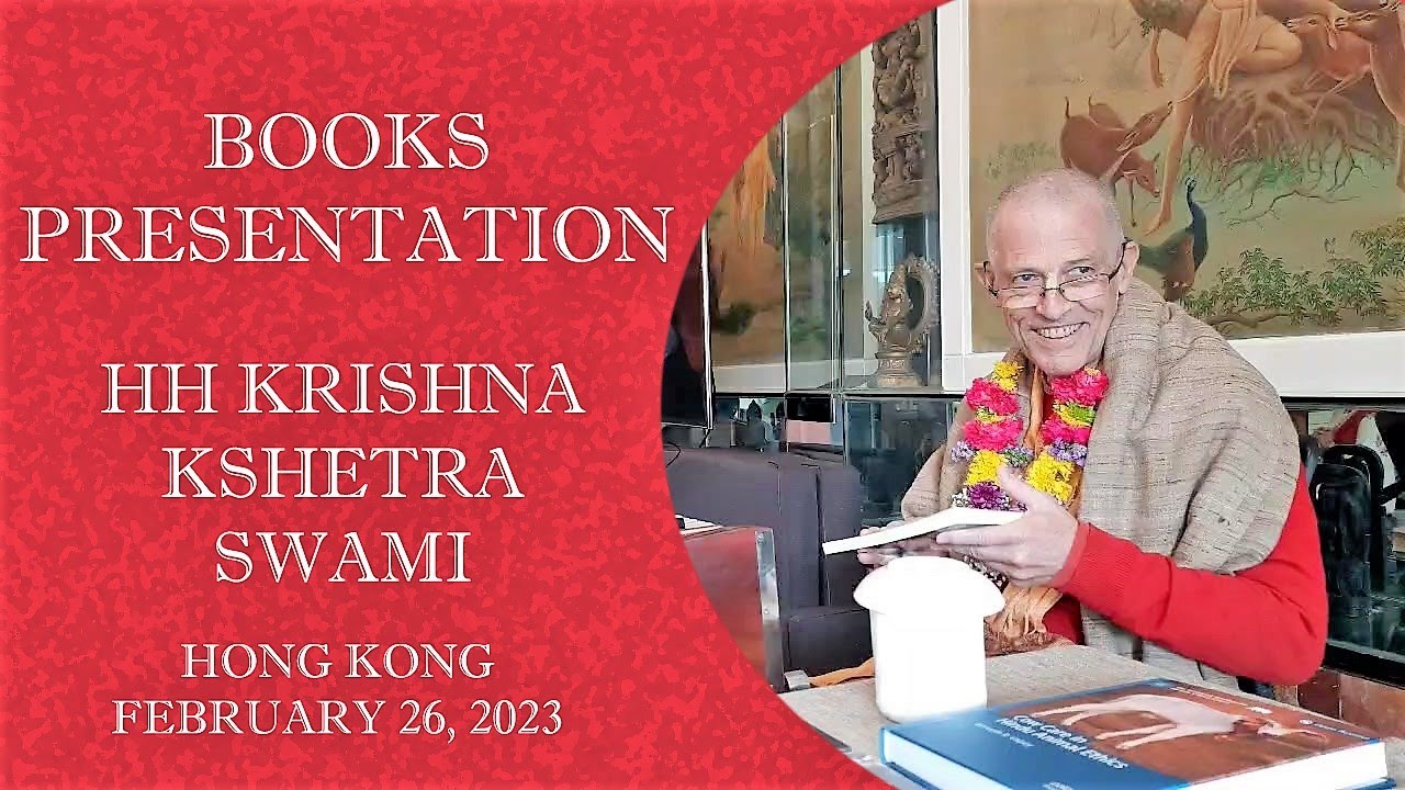 Books Presentation - HH Krishna Kshetra Swami - ISKCON Hong Kong - 26.02.2023