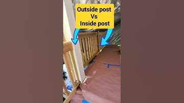 deck rail post, outside post vs inside post #deckrail #deck #deckideas #deckbuilding #decks