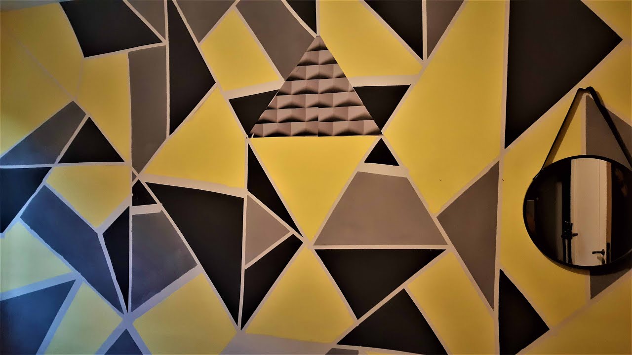 Parede Geométrica DIY - YouTube