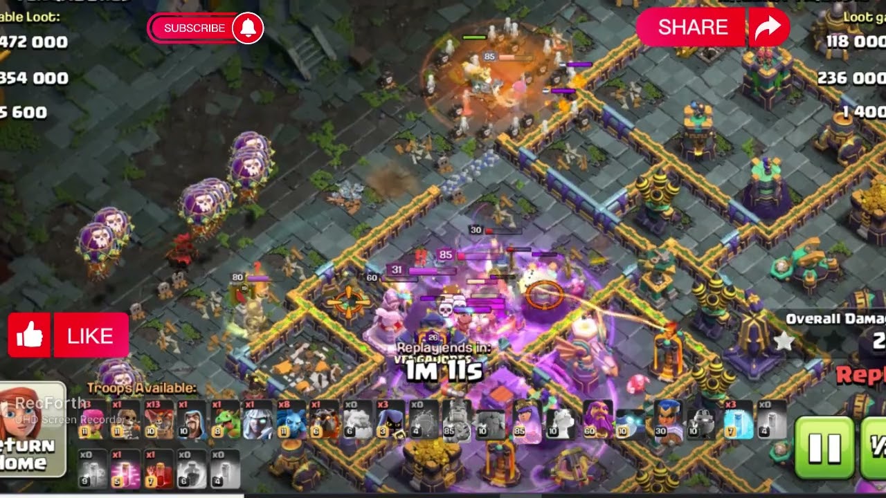 Blizzard Lalo VS TH 15 Is Always Powerful. @ClashOfClans #clashofclansattackvideo #clashofclans