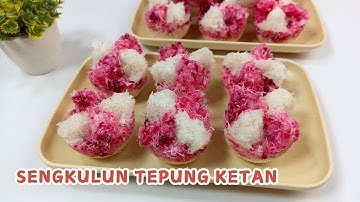 RESEP KUE SENGKULUN TEPUNG KETAN !! EKONOMIS, ENAK, MANIS GURIH, DAN KENYAL !!
