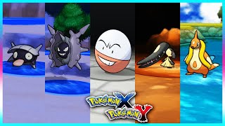 Pokemon X & Y - Shellder,Cloyster,Electrode,Mawile & Floatzel Locations