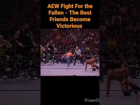 AEW Fight For the Fallen - The Best Friends Become Victorious🔥 #shorts #aew #aewrampage