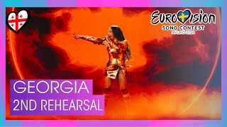 🇬🇪 2nd Rehearsal - Nutsa Buzaladze - Firefighter @ Georgia Eurovision 2024