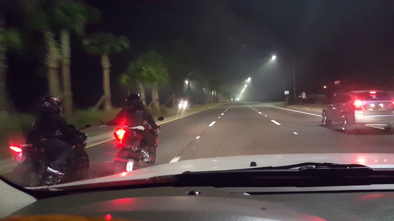 Motorcycle crash caught on tape. Jacksonville beach florida 10/30 at 2
