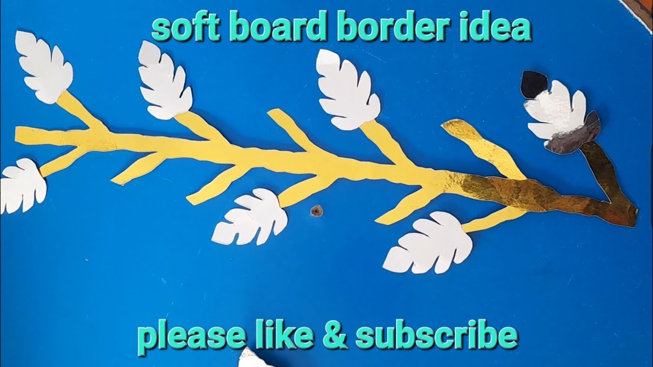 diy-paper-craft-paper-art-soft-board-border-ideas-youtube