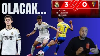 Arda Güler Olacak Real Madrid 3-0 Cadiz Maç Sonu Yorum