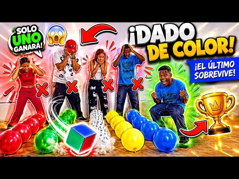 JUEGO SÚPER FUNNY DEL DADO🤩 EL COLOR QUE SALGA, EXPLOTA UN GLOBO A SUS CONTRINCANTES🙉 (Parte.46)