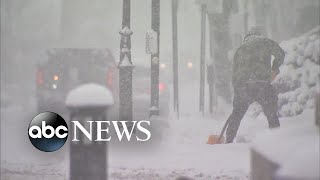 Parts of East Coast buried in snow and ice