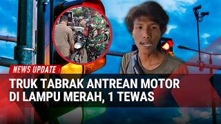 Truk Rem Blong Hantam Antrean Motor Di Bekasi! Ojol Meninnggal, 6 Orang Terluka