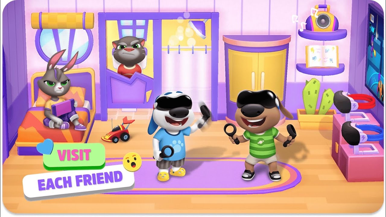 My Talking Tom Friends 2 – Visiting Every Friend in the House - Funny - New Game Update 😲🎮