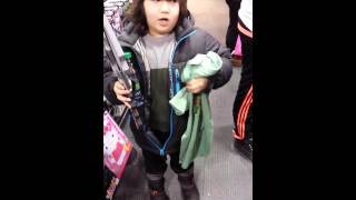 Ethan shoping at hmv