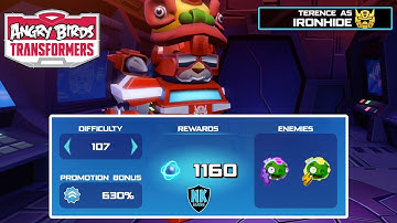 Angry Birds Transformers - Spark Run Series - Level 107 - Featuring Ironhide