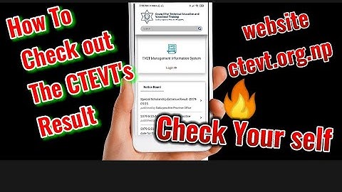 How To Check out CTEVT RESULTS || CTEVT