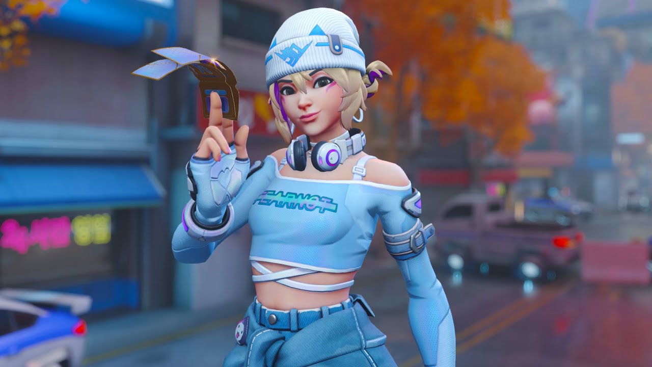 NEW Blue Flame Kiriko Skin Showcase | Overwatch 2 x LE SSERAFIM