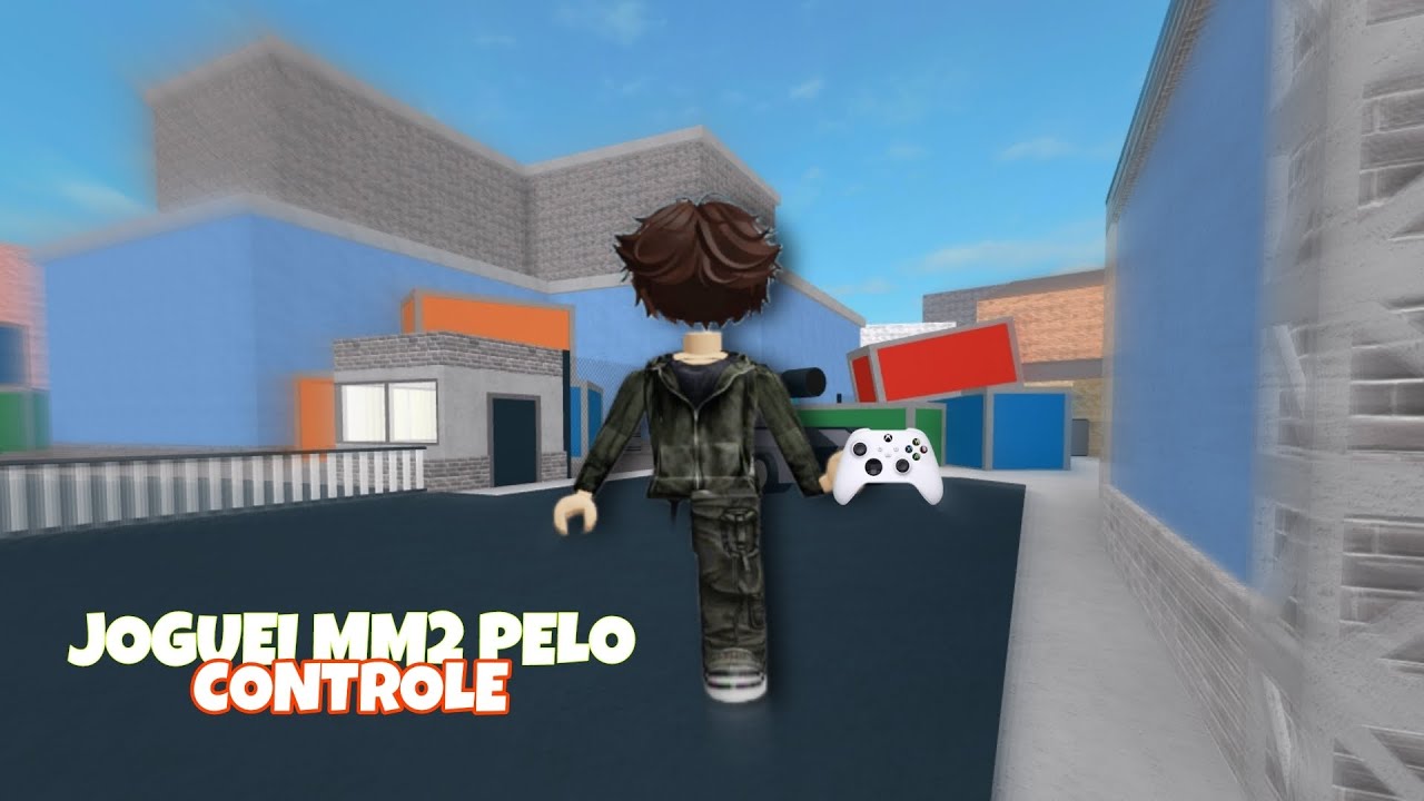 JOGUEI MURDER MYSTERY 2 PELO CONTROLE!! Fui bem? - MM2 [ROBLOX] - YouTube