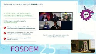 'Automated testing for mobile images using GNOME' by Sam Thursfield, FOSDEM 2025