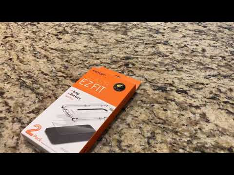 Spigen privacy Tempered glass protector for iPhone 11 Pro Max (installation)