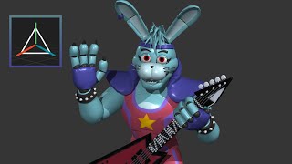Glamrock Bonnie - Improved FNaF Security Breach Ruin model - DOWNLOAD (P3D)