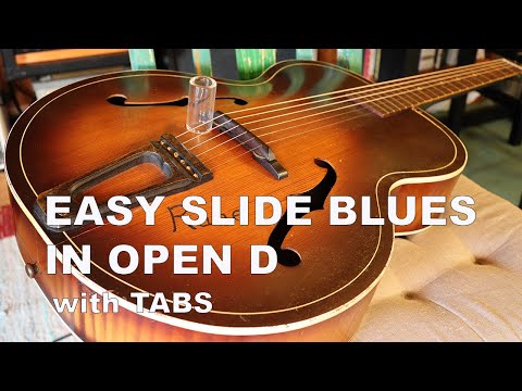 Easy Slide Blues in Open D (TABS + VIDEO LESSON available)