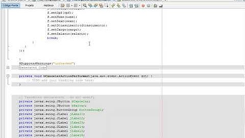 Cadastro de Funcionário - JAVA