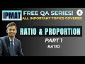 QA FOR IPMAT | RATIO+JIPMAT PYQS P-1 | QA FREE BASIC SERIES | THINKORA #ipmat #cuetpreparation