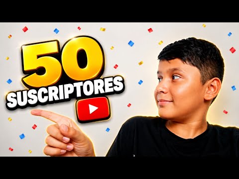 ¡Gracias por los 50 suscriptores 🎉!