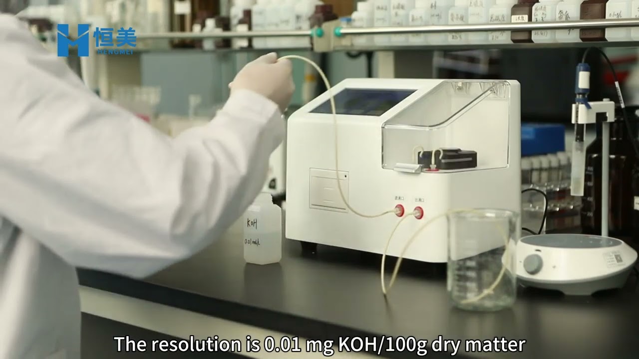 Fatty acid value analyzer  determination by titration  free fatty acid test