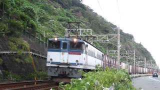 2013.8.29 代走3075レ EF65-2087 由比~興津