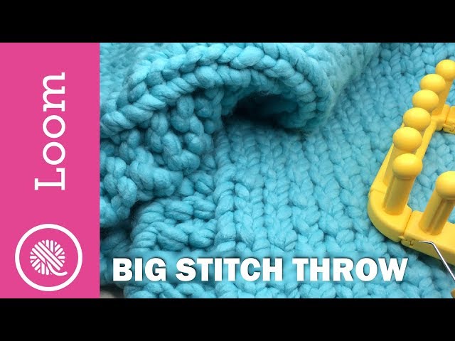 DIY Chunky Blanket Loom to make Chunky Yarn Blankets – Uppercase Designs