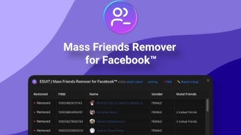 ESUIT | Mass Friends Remover for Facebook™