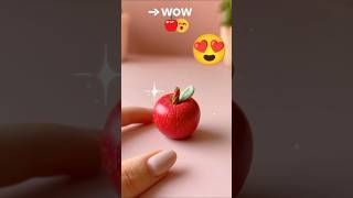 👉 “Mini clay apple 🍎 looks real 😱”#diy #viral #minisatisfying #craft #short #viralshorts