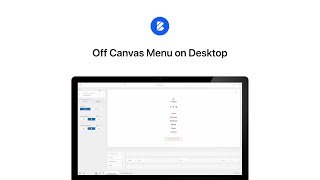 Off Canvas Menu on Desktop | Blocksy #shorts
