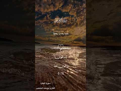 تلاوة من سورة البقرة القارئ الشيخ يوسف الخطيب