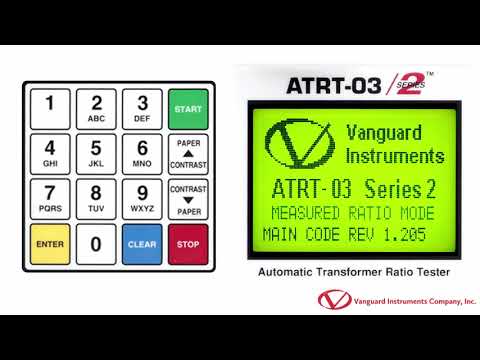 Performing a Transformer Turns Ratio Test with the Vanguard ATRT 03 S2 - video from Phenix Technologies