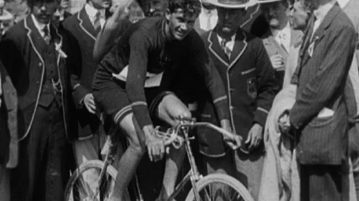Rudolph Lewis Wins First Ever Road Cycling Pursuit Gold - Stockholm 1912 Olympics