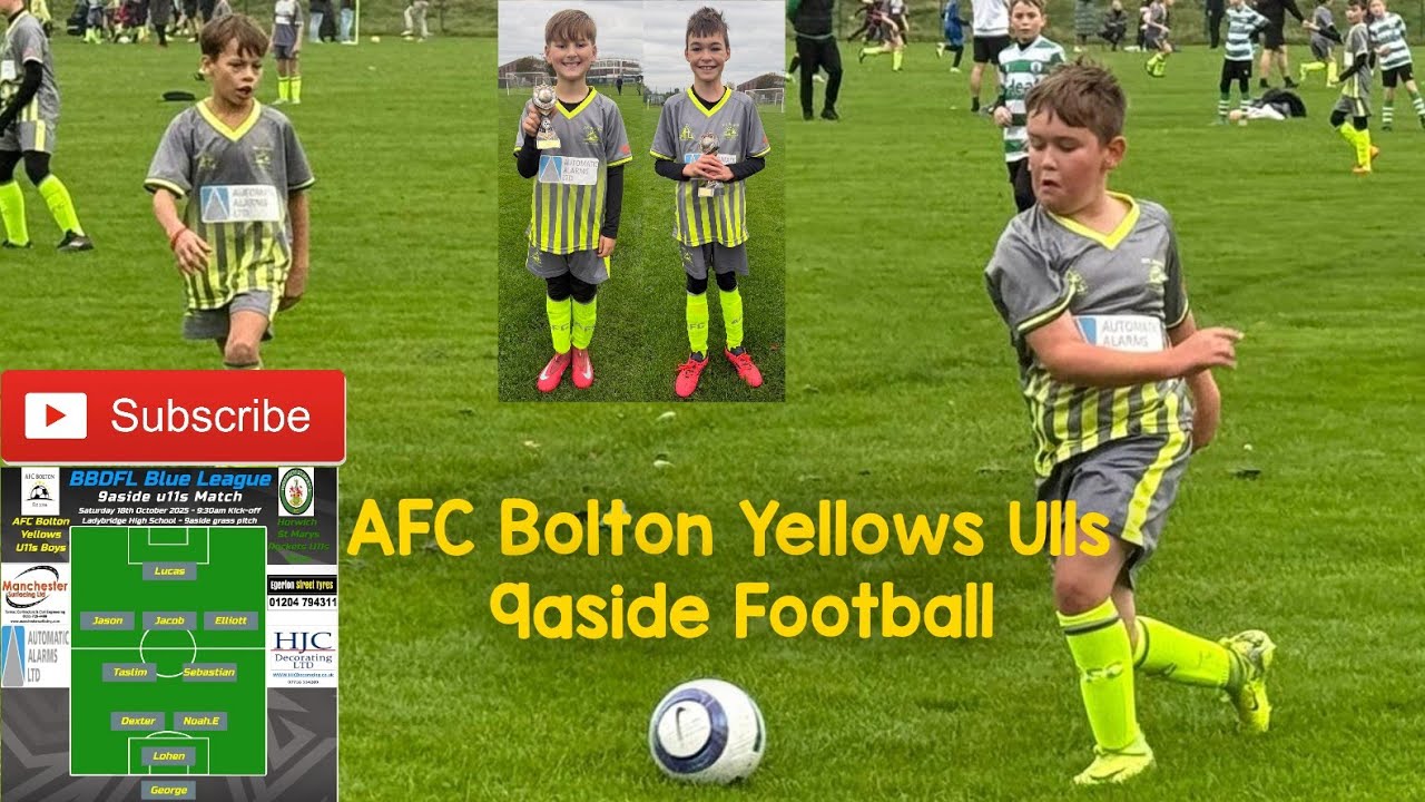 АФК «Болтон Йеллоус Бойз» | Массовый футбол | Детский футбол | Лучшие моменты матча 9aside: голы