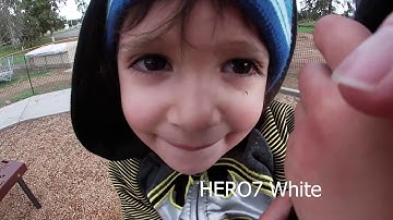 Quick Compare GoPro HERO5 Black vs HERO7 White video and stabilization