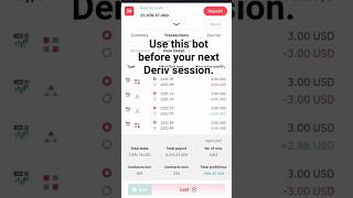 USE THIS BOT BEFORE YOUR NEXT DERIV SESSION!! #deriv #derivtrading #trading #binaryindicator