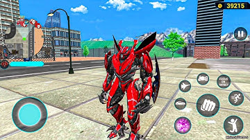 Red Mirage Multiple Transformation Jet Robot Car Game 2020 - Android Gameplay
