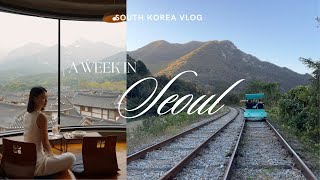 seoul vlog | exploring eunpyeong hanok village, day trip to nami, cute cafes, autumn in korea