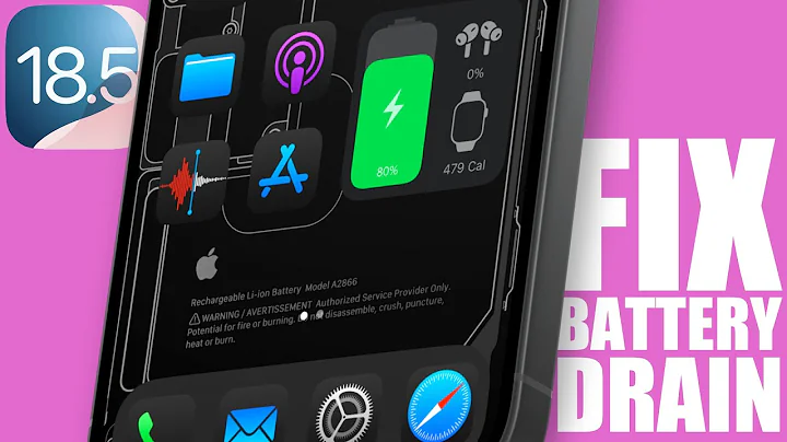 iOS 18.5 - How To FIX Battery DRAIN on iPhone !