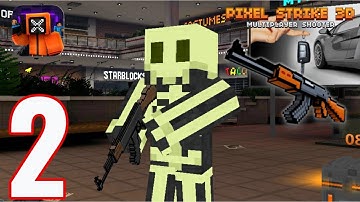 Pixel Strike 3D - Gameplay Walkthrough  Part 2 - Ak49 & Infected Mode (iOS, Android)