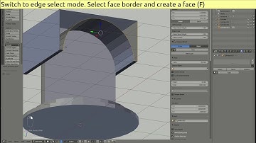 Virtual Robot Arm (Blender) - 3: Modeling of base en member 1