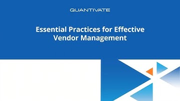 Essential Practices for Effective Vendor Management